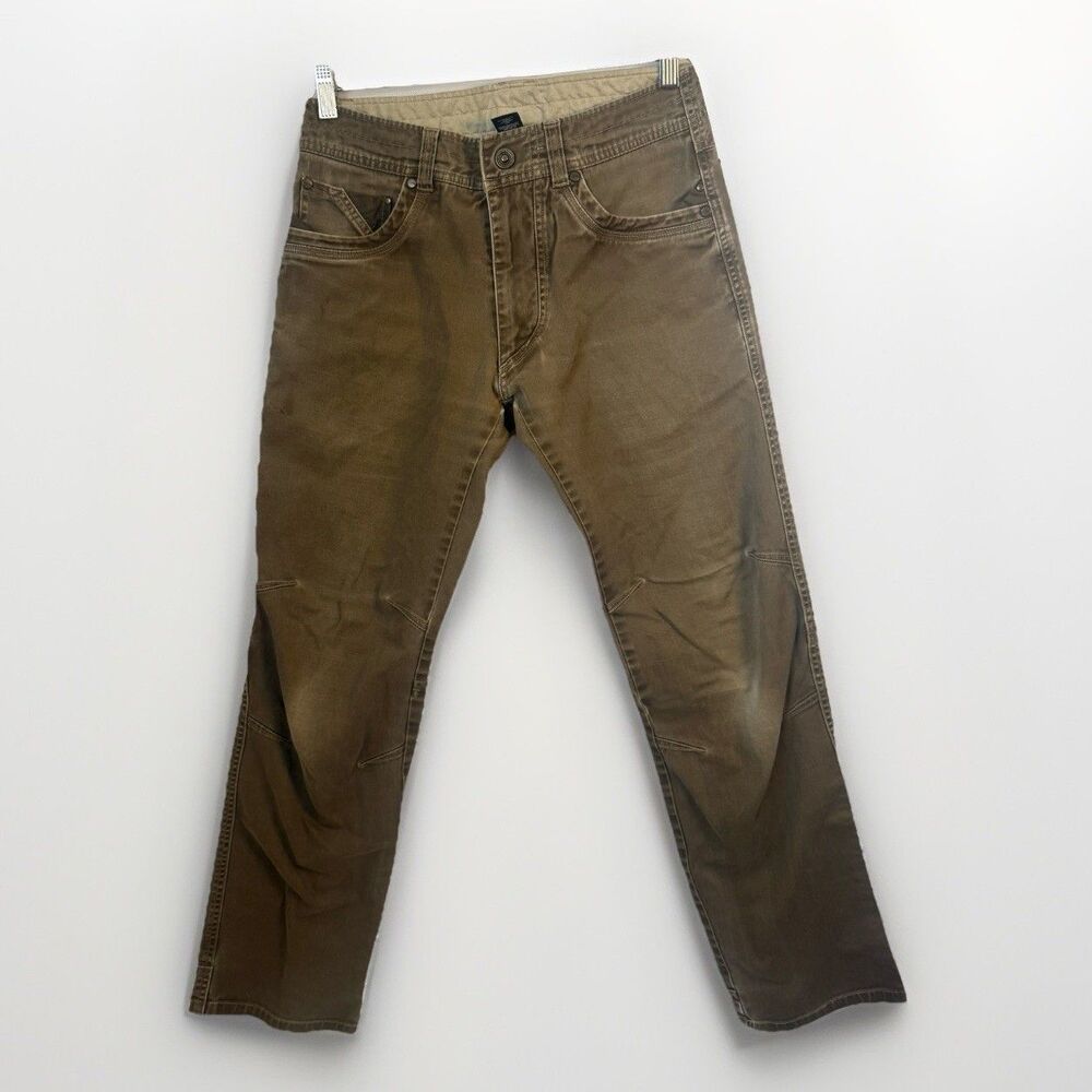 KUHL Rydr Mens Distressed Utility Canvas Hiking Outdoor Workwear GORP Jeans 30